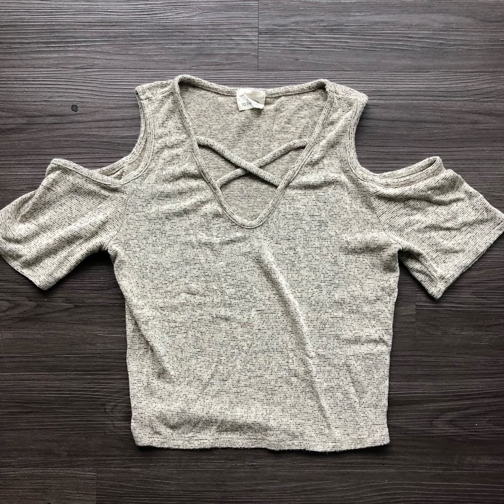 Beige Crop Top